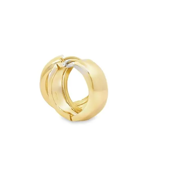 14k Yellow Gold 6.25mm Huggie Gold Earrings Image 4 Arezzo Jewelers Elmwood Park, IL
