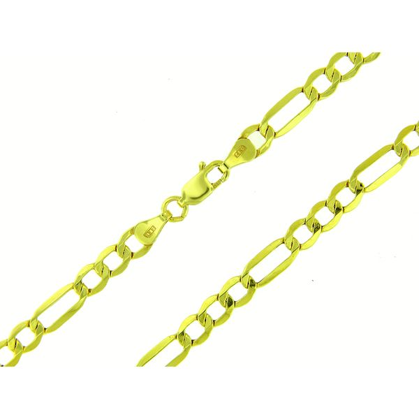 14k Yellow Gold Figaro Chain - 22