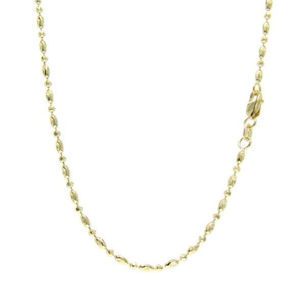 14k Yellow Gold Mooncut Ovalia Chain - 20