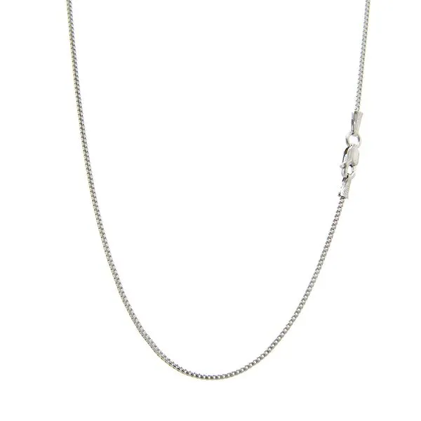 14k White Gold Franco Chain - 18