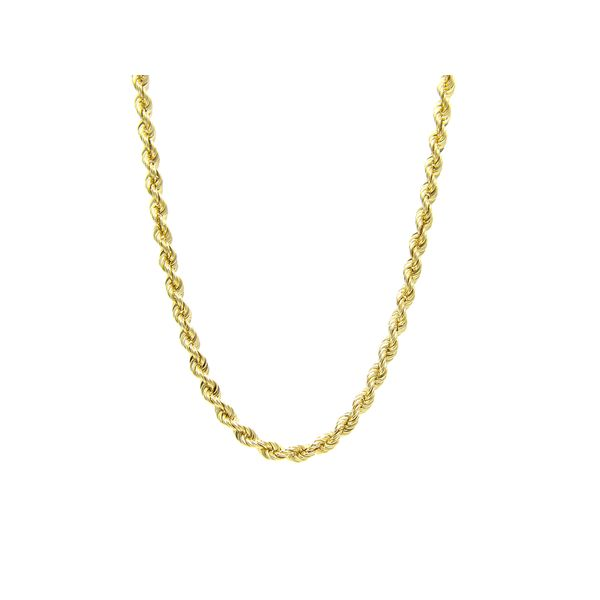 14K Yellow Gold Solid Rope Chain. - 18