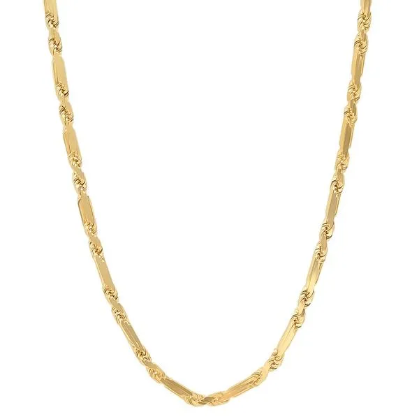 14k Yellow Gold 3.5mm Figarope Chain - 22