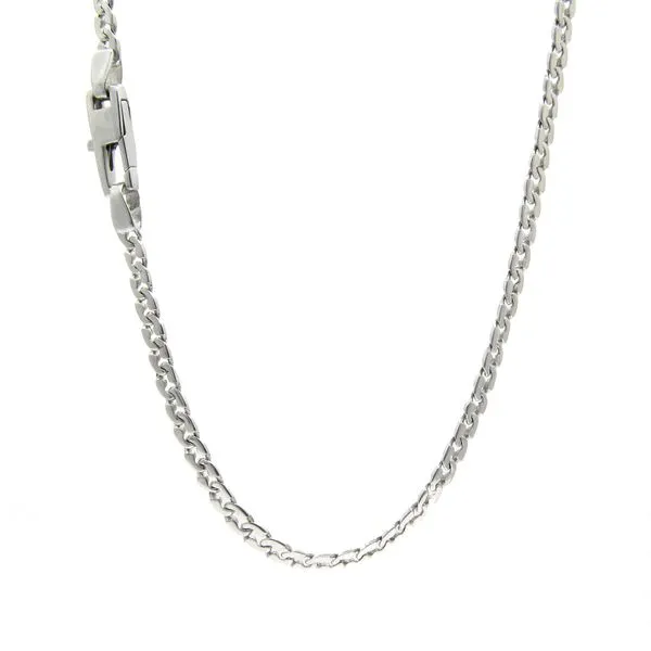 18k White Gold Fancy Link Chain - 24