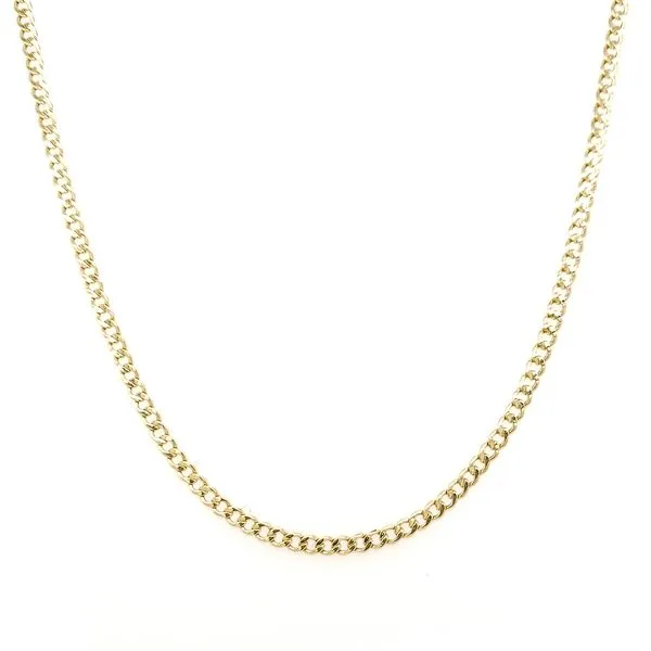 14k Yellow Gold Hollow Cuban Chain, 20