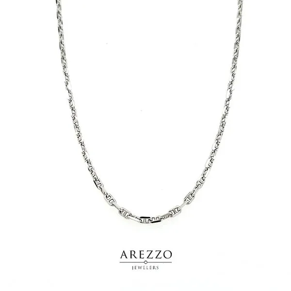 14k White Gold Anchor Chain Arezzo Jewelers Elmwood Park, IL