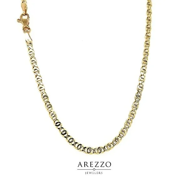 18k Yellow Gold Tiger Eye Link Chain Arezzo Jewelers Elmwood Park, IL