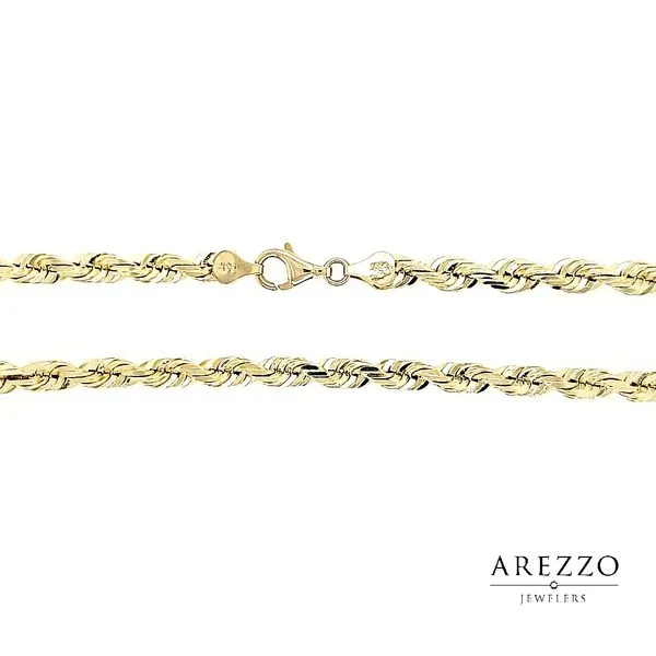 14k Yellow Gold 5mm D/C Rope Chain, 24