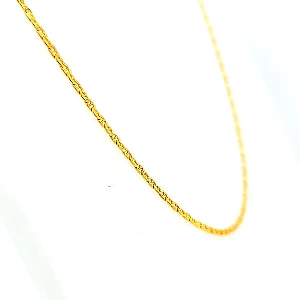 14k Yellow Gold Anchor Link Chain Image 2 Arezzo Jewelers Elmwood Park, IL