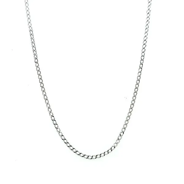 14k White Gold Curb Chain Arezzo Jewelers Elmwood Park, IL