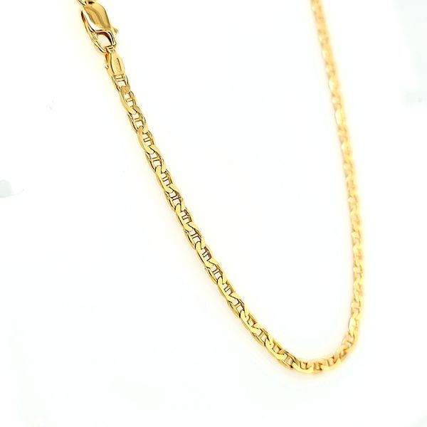 14k Yellow Gold Anchor Chain Image 2 Arezzo Jewelers Elmwood Park, IL