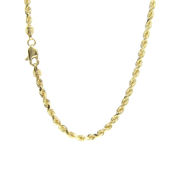 14k Yellow Gold Solid Rope Chain - 22