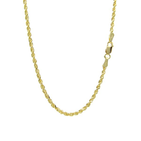 14k Yellow Gold Solid Rope Chain - 18