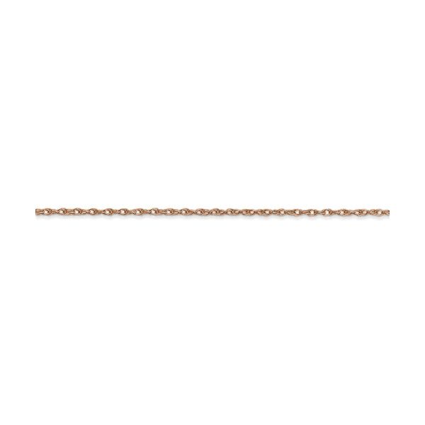 14k Rose Gold 1.15mm Carded Rope Chain Image 4 Arezzo Jewelers Elmwood Park, IL