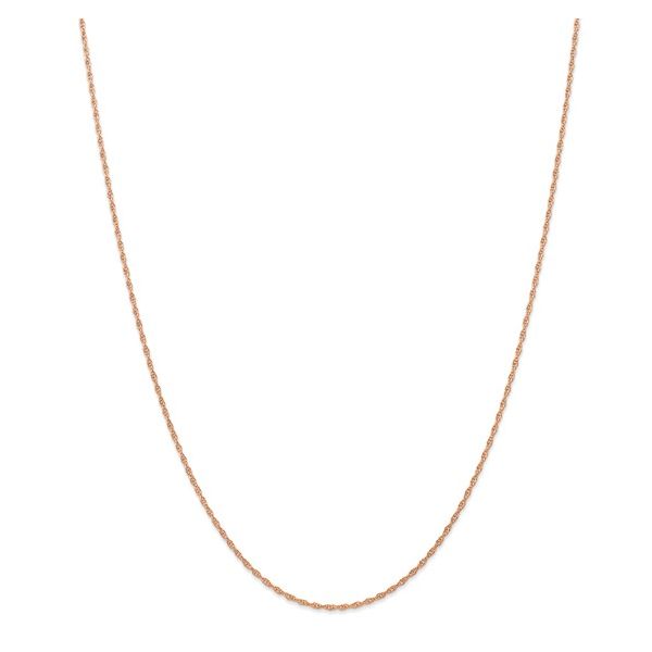 14k Rose Gold 1.15mm Carded Rope Chain Arezzo Jewelers Elmwood Park, IL