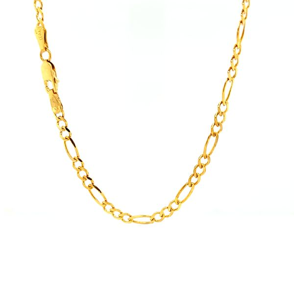 10k Yellow Gold Polished Figaro Link Chain Arezzo Jewelers Elmwood Park, IL