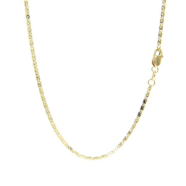 14k Yellow Gold 1.4mm Lumakina Mirror Chain Arezzo Jewelers Elmwood Park, IL