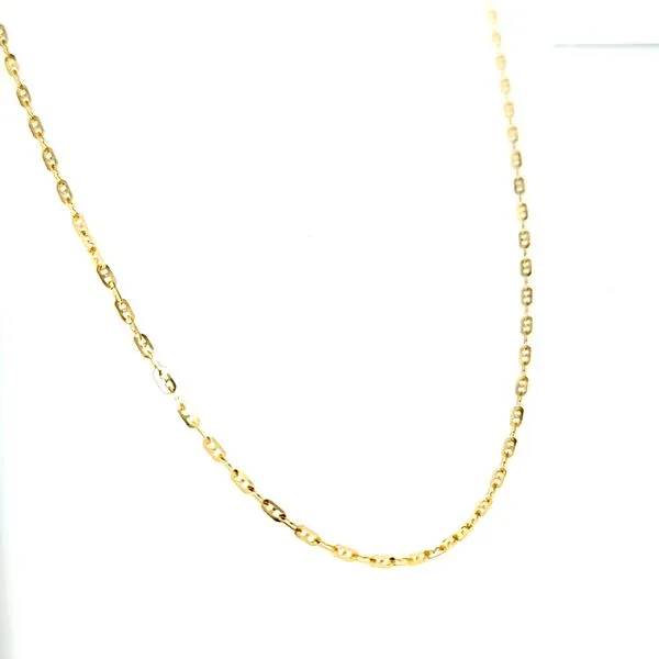 18k Yellow Gold 1.6mm Fancy Anchor Chain Image 2 Arezzo Jewelers Elmwood Park, IL