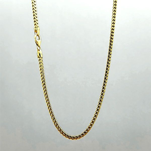 14k Yellow Gold Solid 2.8mm Franco Chain Image 2 Arezzo Jewelers Elmwood Park, IL