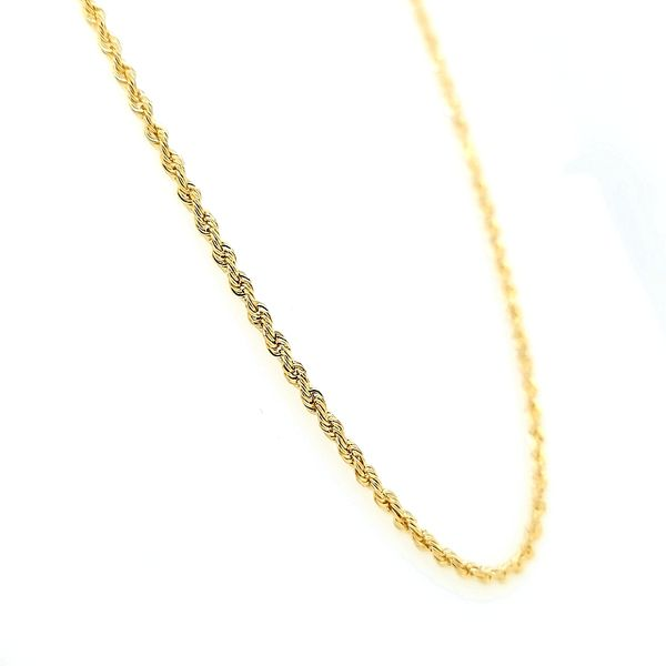 14K Yellow Gold Solid Rope Chain Image 3 Arezzo Jewelers Elmwood Park, IL