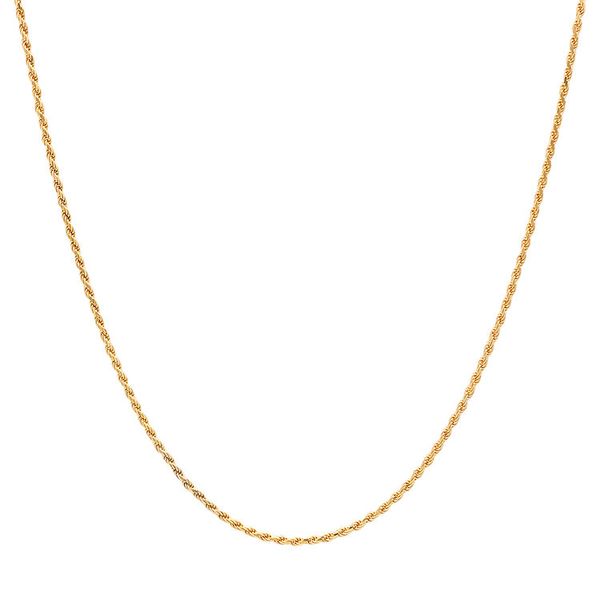 14K Yellow Gold Solid Rope Chain Arezzo Jewelers Elmwood Park, IL