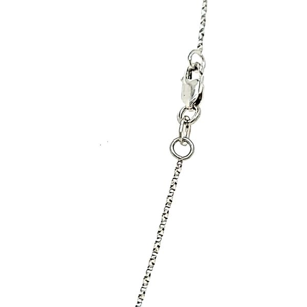 14k White Gold .6mm Twisted Box Link Chain Image 2 Arezzo Jewelers Elmwood Park, IL