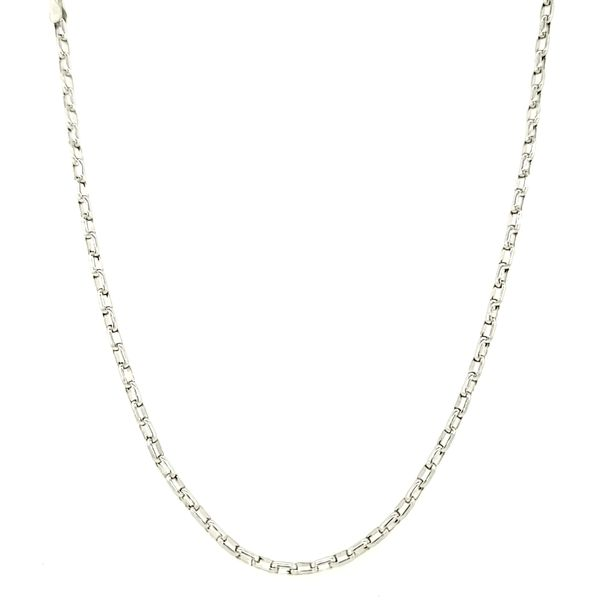 14k White Gold Cable Link Chain Arezzo Jewelers Elmwood Park, IL