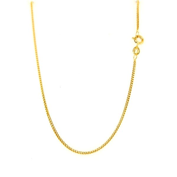 14k Yellow Gold 1.3mm Franco Link Chain Arezzo Jewelers Elmwood Park, IL