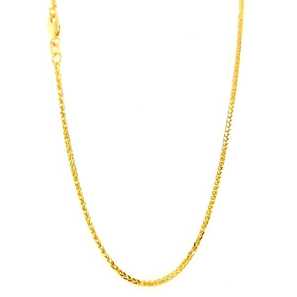 14k Yellow Gold 1.5mm Spiga Chain Arezzo Jewelers Elmwood Park, IL