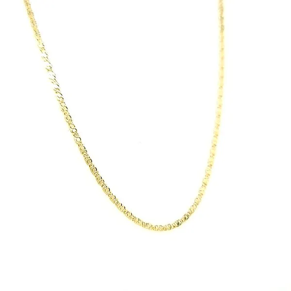 14k Yellow Gold Mirror Link Chain Image 2 Arezzo Jewelers Elmwood Park, IL