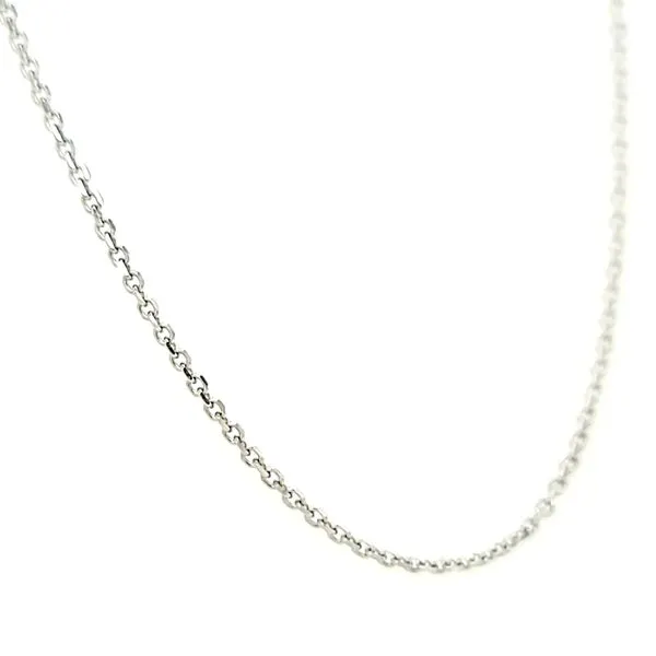 14k White Gold Diamond Cut Rolo Chain Image 3 Arezzo Jewelers Elmwood Park, IL