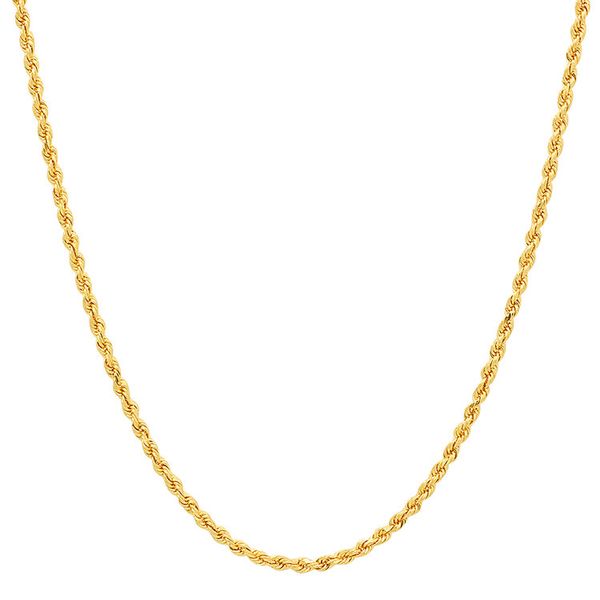 14k Yellow Gold Solid Rope Chain Arezzo Jewelers Elmwood Park, IL