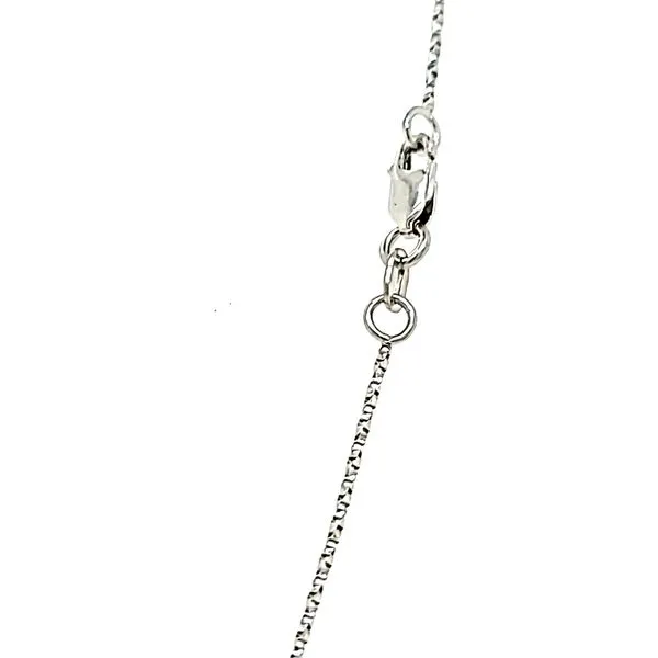 14k White Gold .6mm Twisted Box Link Chain Image 2 Arezzo Jewelers Elmwood Park, IL