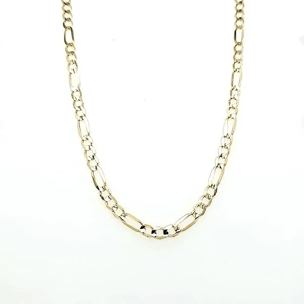 14k Yellow Gold Figaro Chain, 22