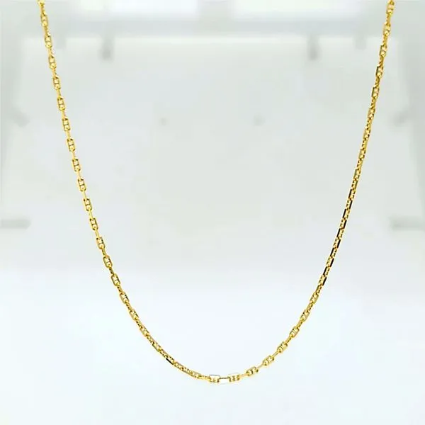14k Yellow Gold Polished Anchor Chain Arezzo Jewelers Elmwood Park, IL