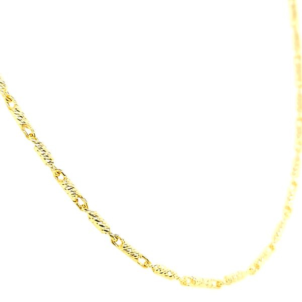 14k Yellow Gold Diamond Cut 1.75mm Raso Link Chain Image 2 Arezzo Jewelers Elmwood Park, IL