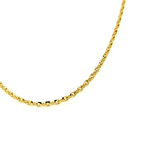 14k Yellow Gold 2.1mm Cable Link Chain Image 2 Arezzo Jewelers Elmwood Park, IL