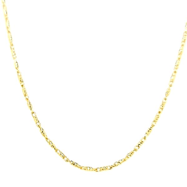 14k Yellow Gold Diamond Cut .95mm Raso Link Chain Image 2 Arezzo Jewelers Elmwood Park, IL