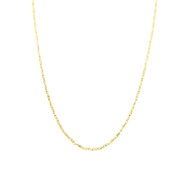 14k Yellow Gold Diamond Cut .95mm Raso Link Chain Arezzo Jewelers Elmwood Park, IL