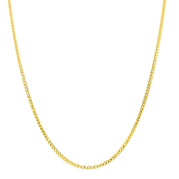 14k Yellow Gold 1mm Franco / Foxtail Link Chain Arezzo Jewelers Elmwood Park, IL