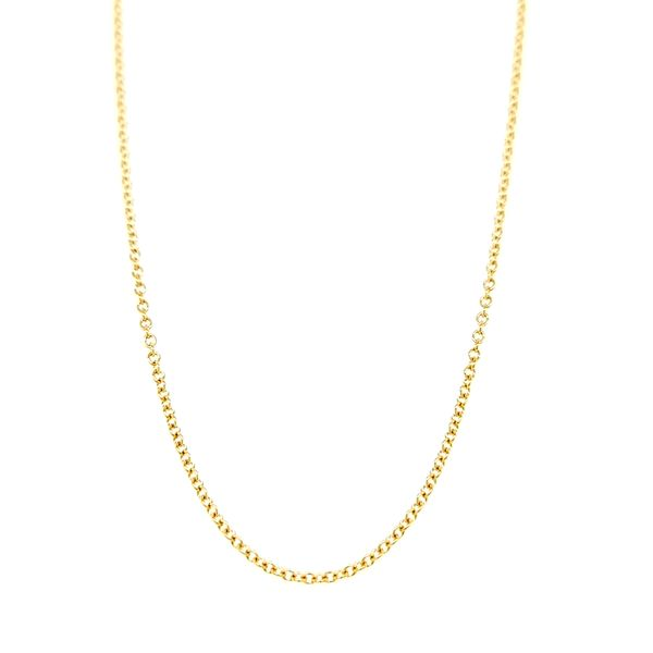 14k Yellow Gold 1.5mm Rolo Link Chain Arezzo Jewelers Elmwood Park, IL