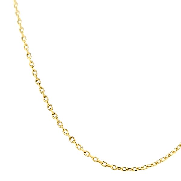 14k Yellow Gold .9mm Petite Rolo Link Chain Image 2 Arezzo Jewelers Elmwood Park, IL