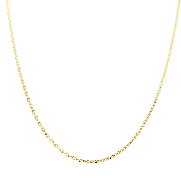 14k Yellow Gold .9mm Petite Rolo Link Chain Arezzo Jewelers Elmwood Park, IL