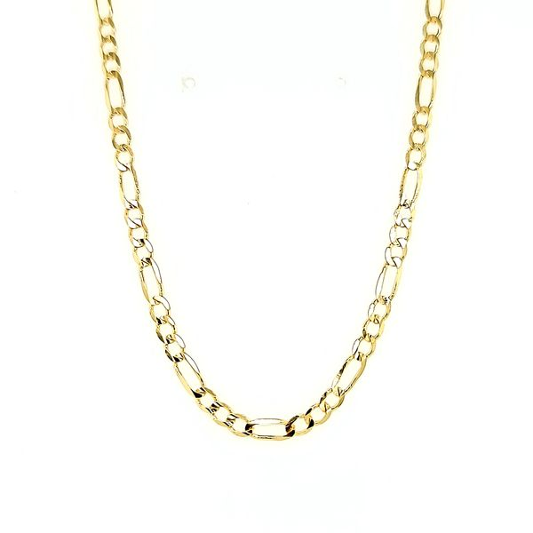 14k Yellow Gold Solid Figaro Link Chain Arezzo Jewelers Elmwood Park, IL