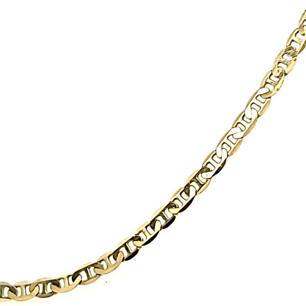 18k Yellow Gold 2mm Flat Anchor Chain Image 2 Arezzo Jewelers Elmwood Park, IL