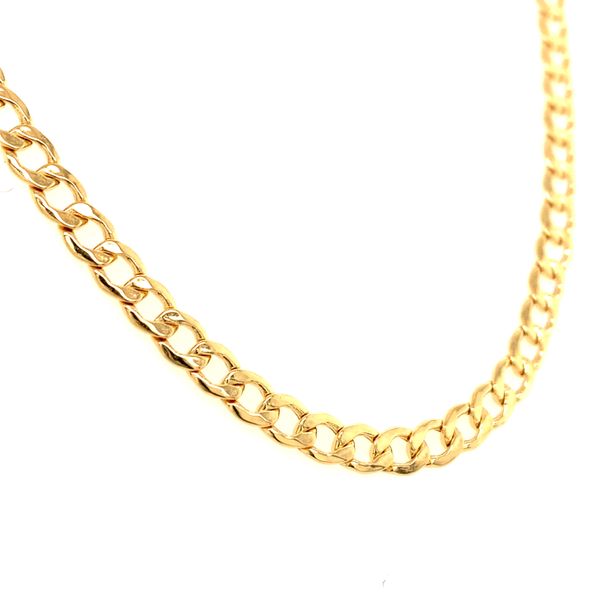 18k Yellow Gold Hollow Curb Link Chain Image 2 Arezzo Jewelers Elmwood Park, IL