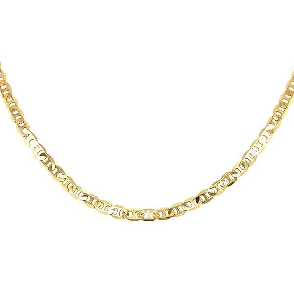 18k Yellow Gold Polished Anchor Link Chain Image 2 Arezzo Jewelers Elmwood Park, IL
