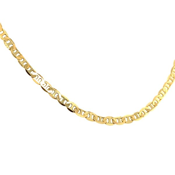 18k Yellow Gold Polished Anchor Link Chain Image 3 Arezzo Jewelers Elmwood Park, IL