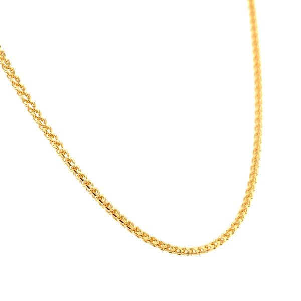 18k Yellow Gold 1.1mm Franco Link Chain Image 3 Arezzo Jewelers Elmwood Park, IL