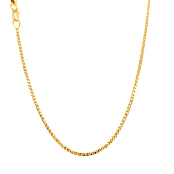 18k Yellow Gold 1.1mm Franco Link Chain Arezzo Jewelers Elmwood Park, IL