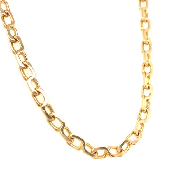 14k Yellow Gold Fancy Link Chain Image 2 Arezzo Jewelers Elmwood Park, IL